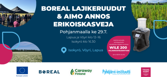 Boreal lajikeruudut & Aimo Annos erikoiskasveja Pohjanmaalla