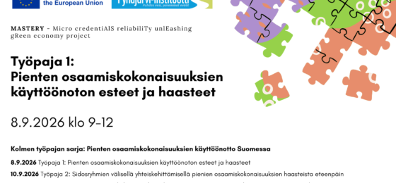 Pienten osaamiskokonaisuuksien käyttöönoton esteet ja haasteet -työpaja